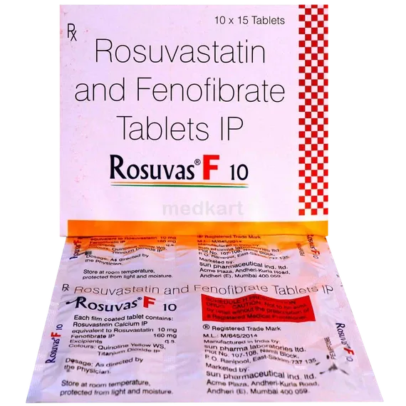 rosuvas f 10mg tablet 15's